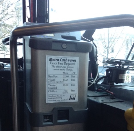Metro farebox